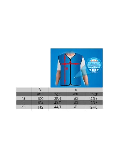 Chladící sportovní vesta Aqua CoolKeeper Pacific Blue