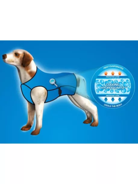 Chladící vesta Aqua CoolKeeper pro pejsky Pacific Blue